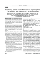 Transferring Patients from Methadone to Buprenorphine: The Feasibility and Evaluation of Practice Guidelines