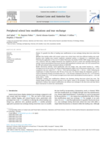 Peripheral scleral lens modifications and tear exchange