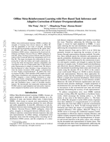 Offline Meta-Reinforcement Learning with Flow-Based Task Inference and Adaptive Correction of Feature Overgeneralization