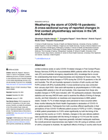 Weathering the storm of COVID-19 pandemic: A cross-sectional survey of reported changes in first contact physiotherapy services in the UK and Australia