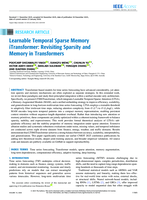 Learnable Temporal Sparse Memory iTransformer: Revisiting Sparsity and Memory in Transformers