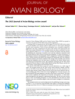 The 2025 Journal of Avian Biology review award