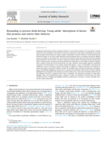 Bystanding to prevent drink-driving: Young adults’ descriptions of factors that promote and restrict their behavior