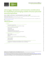Advantages, limitations, and innovative considerations for established and emerging models of human placental syncytiotrophoblast
