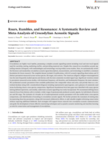 Roars, Rumbles, and Resonance: A Systematic Review and Meta-Analysis of Crocodylian Acoustic Signals
