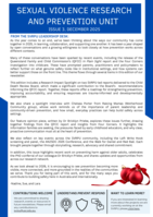 Sexual Violence Research and Prevention Unit Newsletter, Issue 3 / December 2025