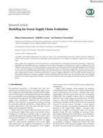 Modeling for green supply chain evaluation
