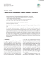 A multicriteria framework to evaluate supplier's greenness