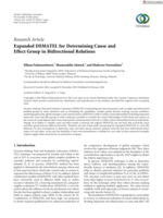 Expanded DEMATEL for determining cause and effect group in bidirectional relations