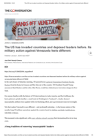 The US has invaded countries and deposed leaders before. Its military action against Venezuela feels different