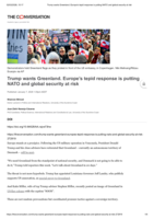 Trump wants Greenland. Europe’s tepid response is putting NATO and global security at risk