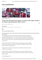 Trump has threatened European countries with higher tariffs if he doesn’t get Greenland. Will it work?