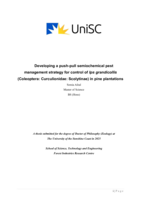 Developing a push-pull semiochemical pest management strategy for control of Ips grandicollis (Coleoptera: Curculionidae: Scolytinae) in pine plantations
