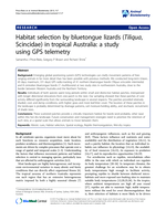 Habitat selection by bluetongue lizards (Tiliqua, Scincidae) in tropical Australia: A study using GPS telemetry
