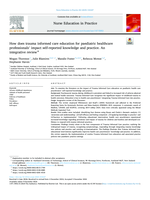 How does trauma informed care education for paediatric healthcare professionals' impact self-reported knowledge and practice. An integrative review