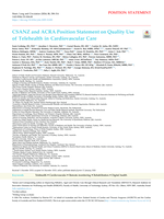 CSANZ and ACRA Position Statement on Quality Use of Telehealth in Cardiovascular Care