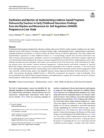 Facilitators and Barriers of Implementing evidence-based Programs Delivered by Teachers in Early Childhood Education: Findings from the Rhythm and Movement for Self-Regulation (RAMSR) Program as a Case Study