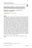 Mapping digital confidence in initial teacher education: A Rasch-based self-audit tool for curriculum improvement