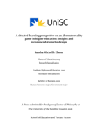 A Situated Learning Perspective on an Alternate Reality Game in Higher Education: Insights and Recommendations for Design