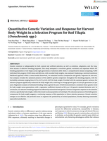 Quantitative Genetic Variation and Response for Harvest Body Weight in a Selection Program for Red Tilapia (Oreochromis spp.)