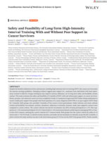 Safety and Feasibility of Long-Term High-Intensity Interval Training With and Without Peer Support in Cancer Survivors