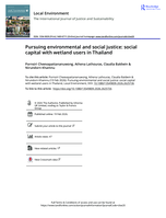 Pursuing environmental and social justice: social capital with wetland users in Thailand