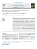 Early ecological outcomes of assisted natural regeneration are strongly site-dependent: Evidence from the Philippines
