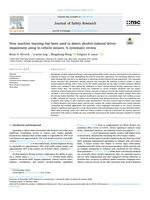 How machine learning has been used to detect alcohol-induced driver impairment using in-vehicle sensors: A systematic review