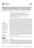 Adding Behaviour-Change Counselling to an Exercise Program for Adults Preparing for Hip and Knee Arthroplasty Improves Psychological and Physical Wellness: Focus Group Reflections