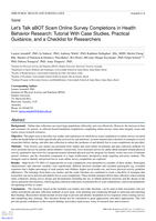 Let’s Talk aBOT Scam Online Survey Completions in Health Behavior Research: Tutorial With Case Studies, Practical Guidance, and a Checklist for Researchers