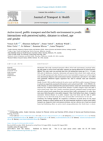 Active travel, public transport and the built environment in youth: Interactions with perceived safety, distance to school, age and gender
