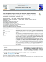 Effect of combined exercise training and behaviour change counselling versus usual care on physical activity in patients awaiting hip and knee arthroplasty: A randomised controlled trial