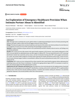An Exploration of Emergency Healthcare Provision When Intimate Partner Abuse Is Identified