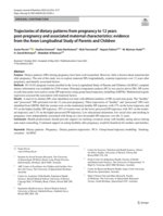 Trajectories of dietary patterns from pregnancy to 12 years post-pregnancy and associated maternal characteristics: evidence from the Avon Longitudinal Study of Parents and Children