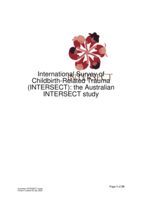 International Survey of Childbirth-Related Trauma (INTERSECT): the Australian INTERSECT study