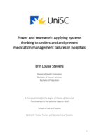 Power and teamwork: Applying systems thinking to understand and prevent medication management failures in hospitals