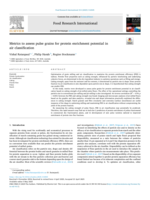 Metrics to assess pulse grains for protein enrichment potential in air classification