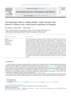 The bandwagon effect in college students' online consumer loan behavior: Evidence from a quasi-natural experiment in Shanghai