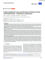 Understanding the Cause and Diversity of Women's Drink and Drug Driving—A Qualitative Exploration