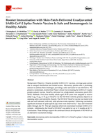 Booster Immunisation with Skin-Patch-Delivered Unadjuvanted SARS-CoV-2 Spike Protein Vaccine Is Safe and Immunogenic in Healthy Adults