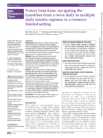 Voices from Laos: navigating the transition from a twice daily to multiple daily insulin regimen in a resource-limited setting