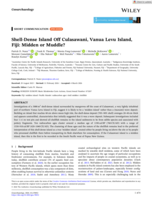 Geoarchaeology Shell‐Dense Island Off Culasawani, Vanua Levu Island, Fiji: Midden or Muddle?