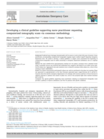Developing a clinical guideline supporting nurse practitioner requesting computerized tomography scans via consensus methodology
