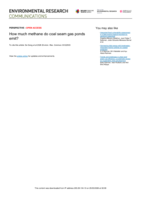 How much methane do coal seam gas ponds emit?