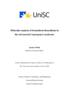 Molecular analysis of bromoform biosynthesis in the red seaweed Asparagopsis taxiformis