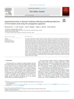 Experimental study on thermal conditions affecting smouldering behaviour of CCA-treated wood using fire propagation apparatus