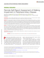 Remote Self-Report Assessment of Walking Impairment in Peripheral Artery Disease