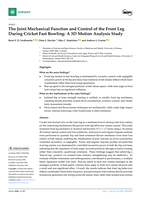The Joint Mechanical Function and Control of the Front Leg During Cricket Fast Bowling: A 3D Motion Analysis Study
