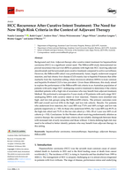 HCC Recurrence After Curative Intent Treatment: The Need for New High-Risk Criteria in the Context of Adjuvant Therapy