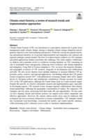 Climate-smart forestry: a review of research trends and implementation approaches
